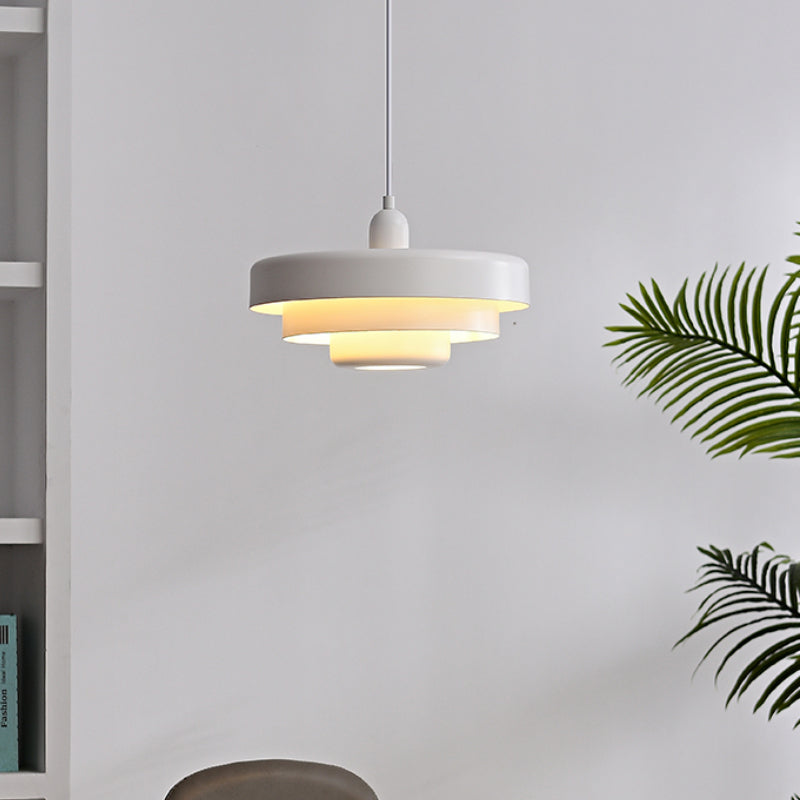 Middelaldersk jern retro enkelt hode Bauhaus hengelampe