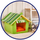 Maison rayée pour animaux de compagnie