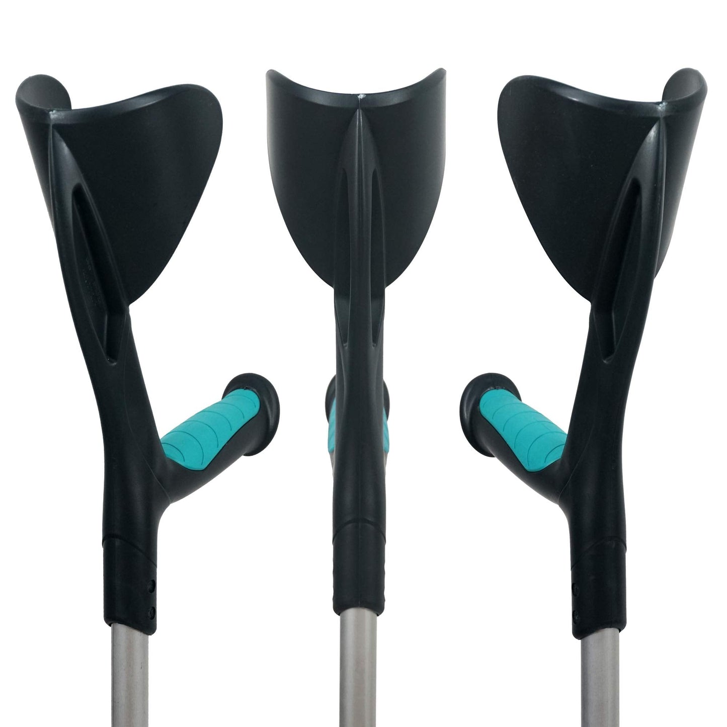 Béquilles de marche pour handicapés adultes ergonomiques et réglables pour avant-bras 2 pièces