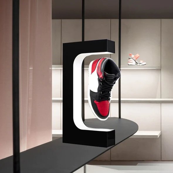 Support d'exposition de chaussures lévitant | Support de chaussures à lévitation magnétique avec lumières LED