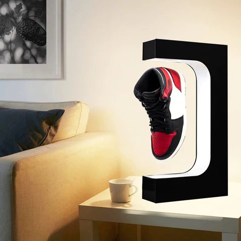 Support d'exposition de chaussures lévitant | Support de chaussures à lévitation magnétique avec lumières LED
