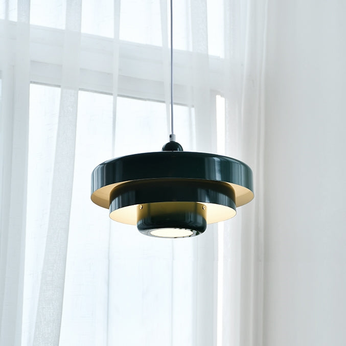 Middelaldersk jern retro enkelt hode Bauhaus hengelampe