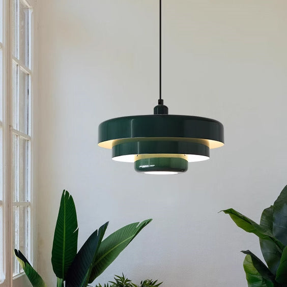 Middelaldersk jern retro enkelt hode Bauhaus hengelampe