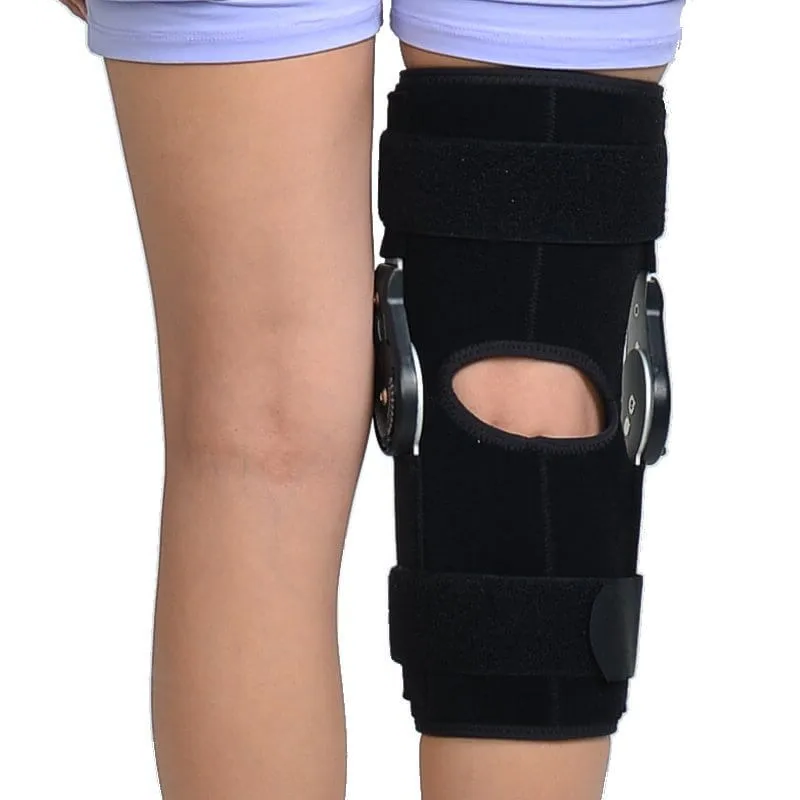 Hengslet ROM knestøtte, postoperativ knestøtte for restitusjonsstabilisering, ACL-, MCL- og PCL-skade