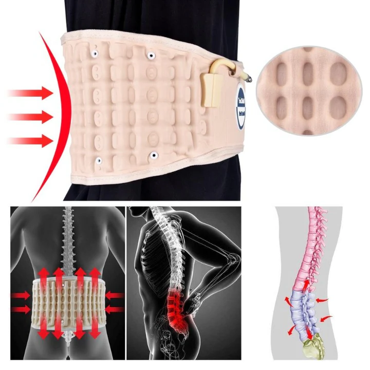 Ceinture de soutien dorsale à décompression pour soulager la douleur dorsale due à la maladie dégénérative des disques, la sténose spinale et la sciatique