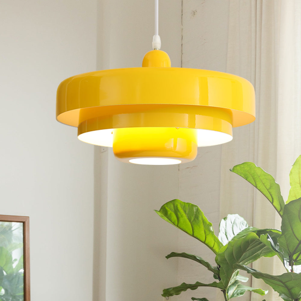 Middelaldersk jern retro enkelt hode Bauhaus hengelampe