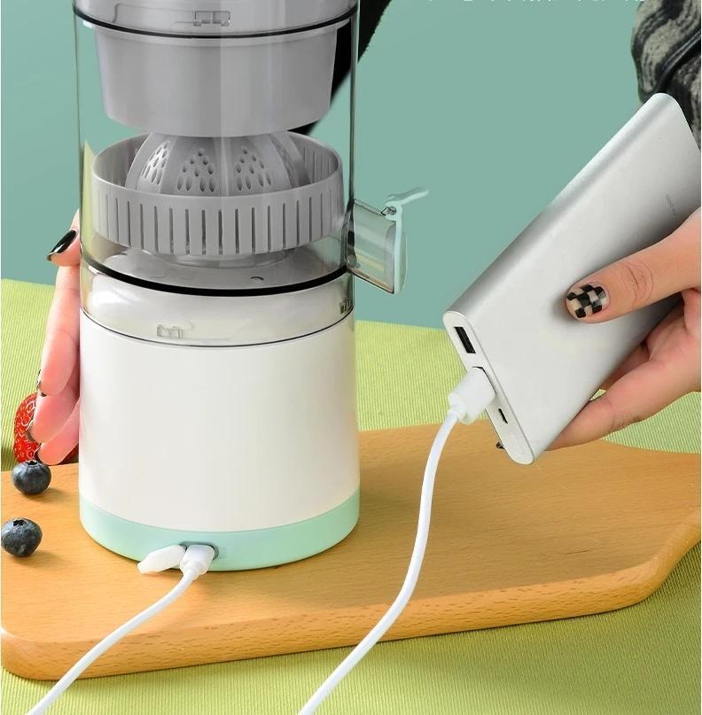 Bærbar trådløs elektrisk fersk appelsin sitruspresser juicepresse
