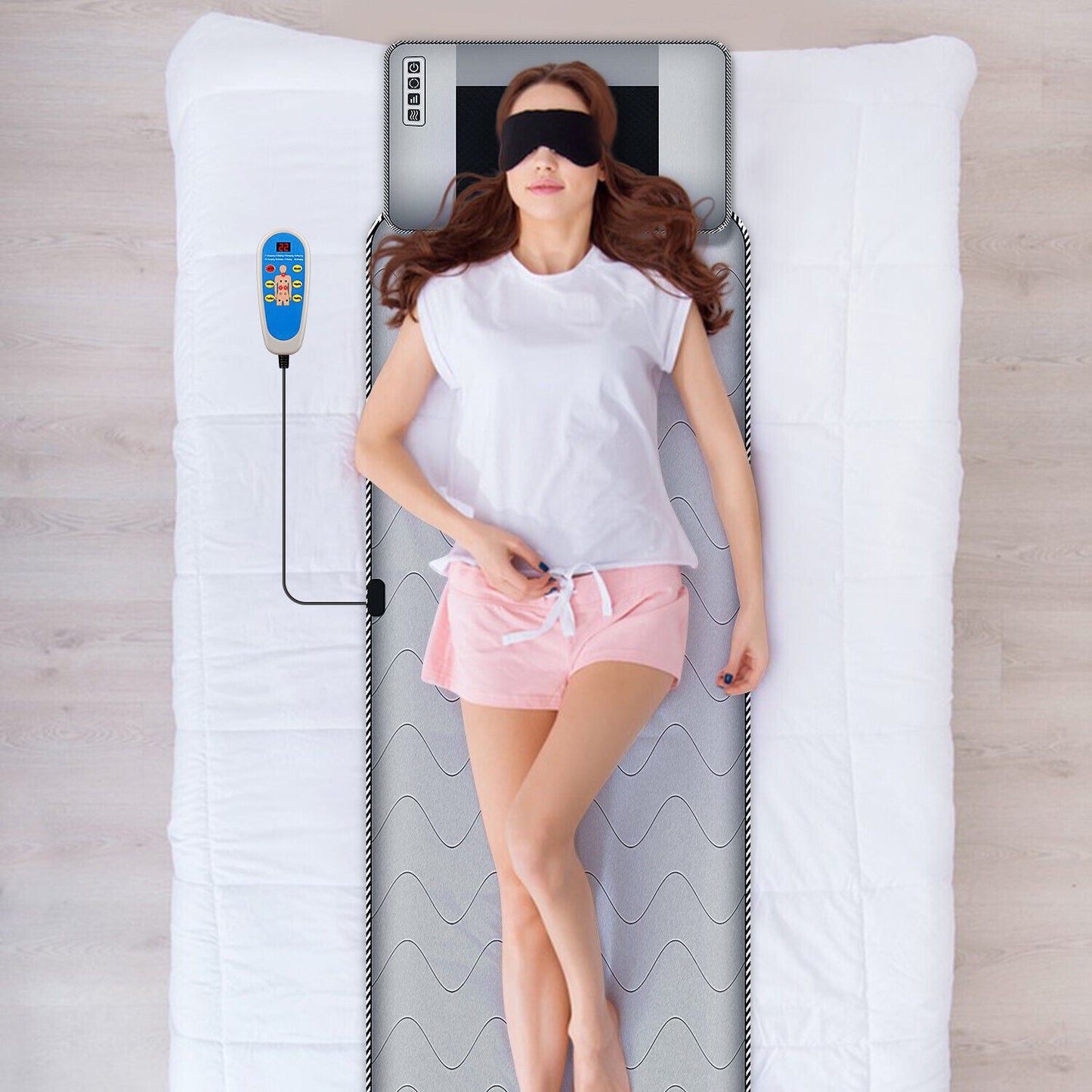 Matelas de massage électrique portable chauffant pour tout le corps