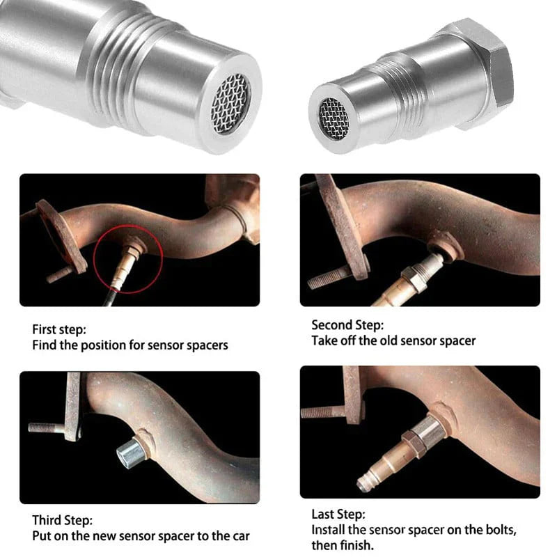 Car Oxygen O2 Sensor Adapter CEL Fix Check Engine Light Eliminator M18*1.5