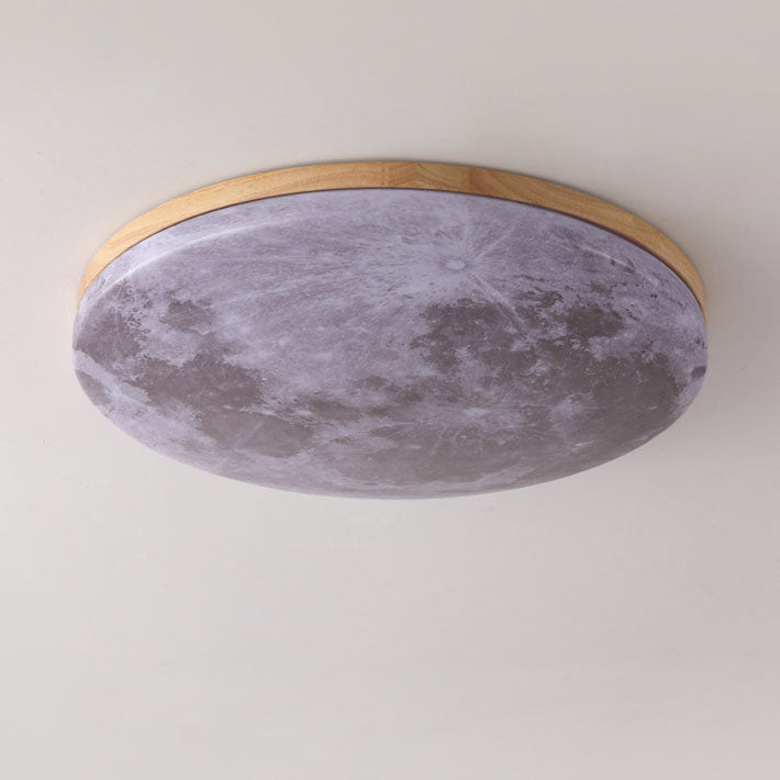 Nordic Minimalist Moon Acrylic LED Mount Ceiling Light