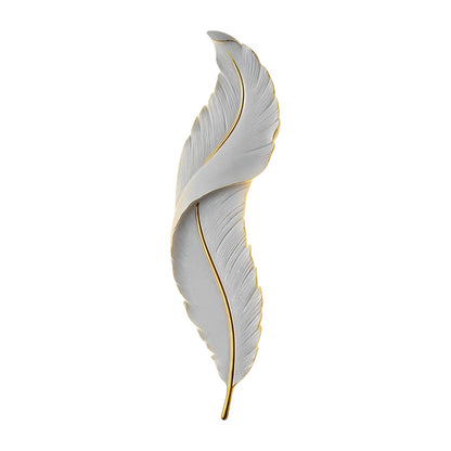 Feathers LED White Contemporary Wall Lamp Wall Sconce Lighting