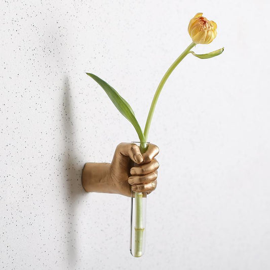 Hand Flower Wall Vase