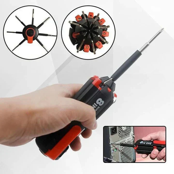 QuickFix™ – 8-in-1 Screwdriver – Practical & Versatile – Perfect for All Jobs