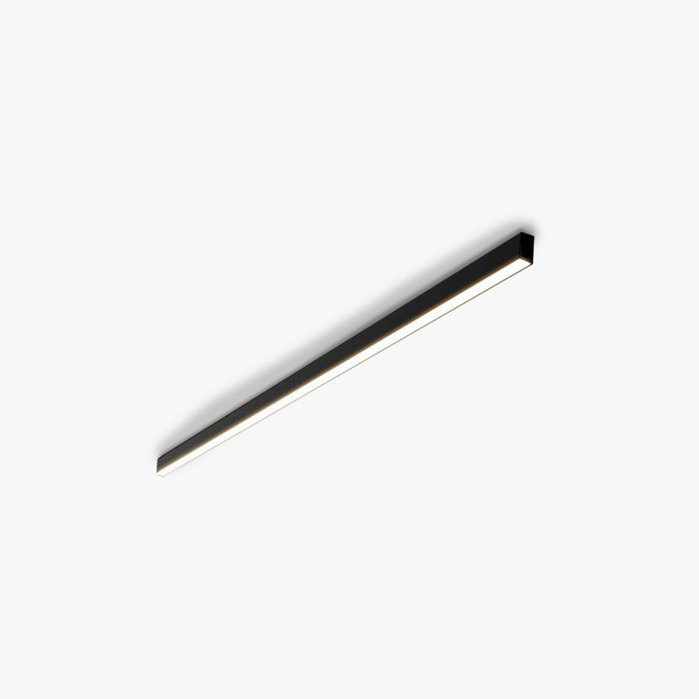 Linear Modern LED Black Metal Flush Mount Ceiling Light