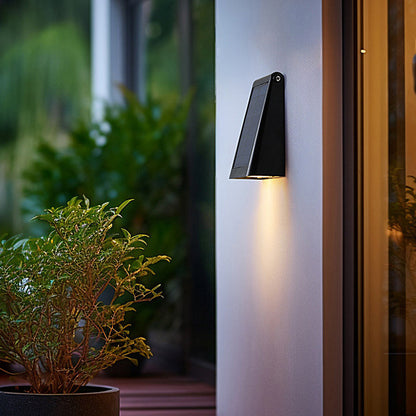 90° Adjustable Smart LED Waterproof Black Contemporary Solar Wall Lights