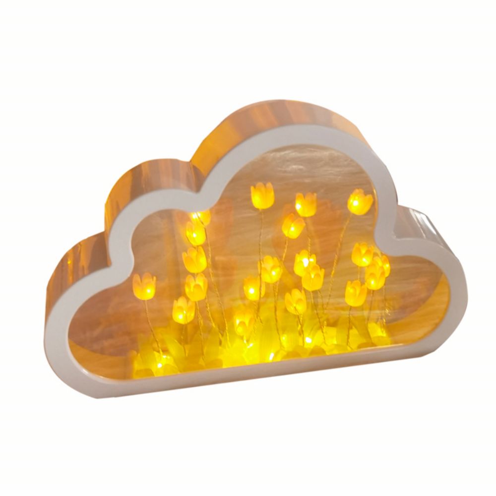 Cloud Tulip Mirror Night Light