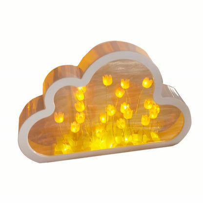 Cloud Tulip Mirror Night Light