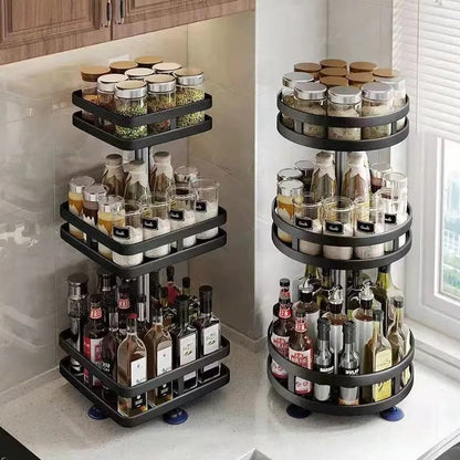 RotatingRack - Multifunctional Storage Rack - Optimized Space - Innovative Design