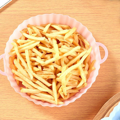 Baking Tray - Reusable Silicone - Perfect for Air Fryers - Practical and Eco-Friendly