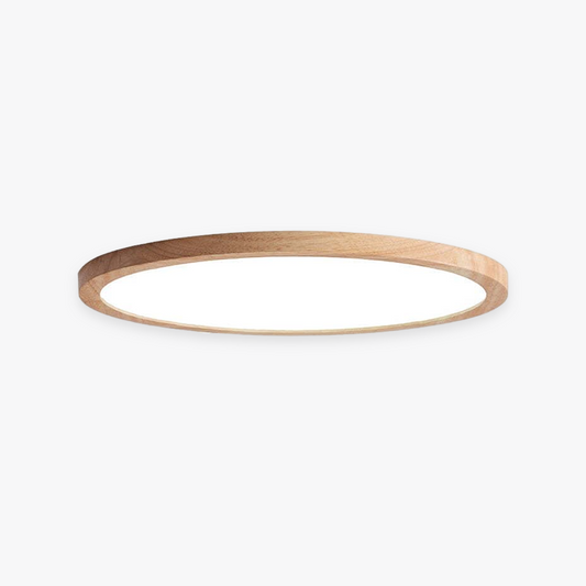 Modern Wood Round Flush Mount Ceiling Lights Living Room