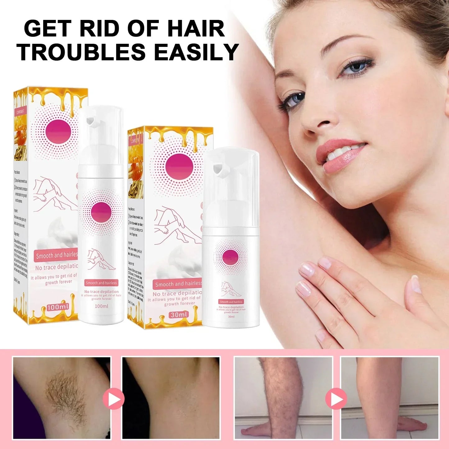 DouceurMousse™ | Effortless hair removal, guaranteed beauty!