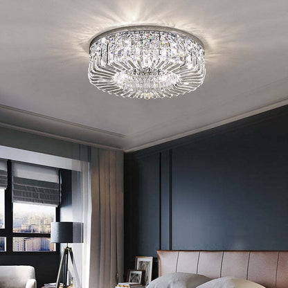 Luxury Crystal Flush Mount Metal/Crystal Ceiling Light