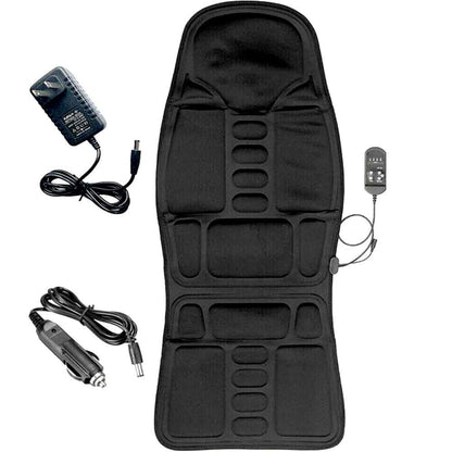 8 Mode Massage Chair Pad With Heated Back Neck Cushion For Car & Home