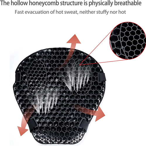 Motorcycle Gel Seat Pad for Long Distance Rides