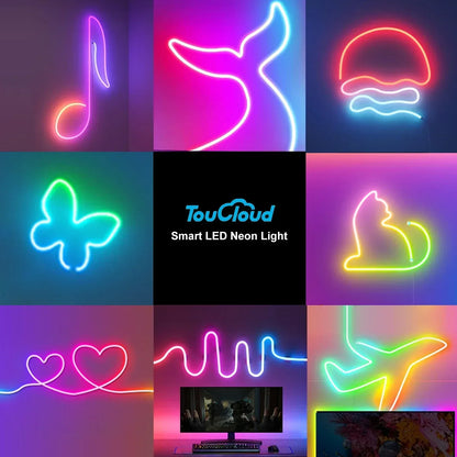 GlowBeat - RGB LED strip - Neon lighting - Music synchronisation - USB - TV and bedroom decoration