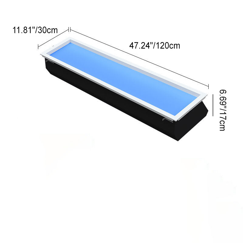 Contemporary Blue Sky Aluminum LED Flush Mount Ceiling Light