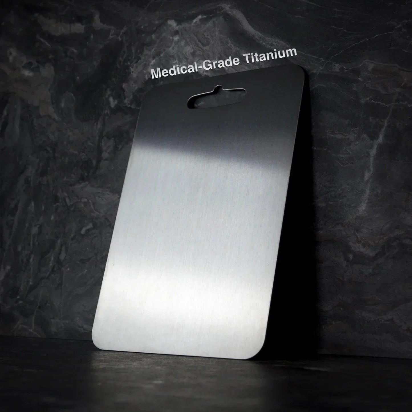 Titanium Cutting Board: Antibacterial, durable, microplastic-free, BPA-free