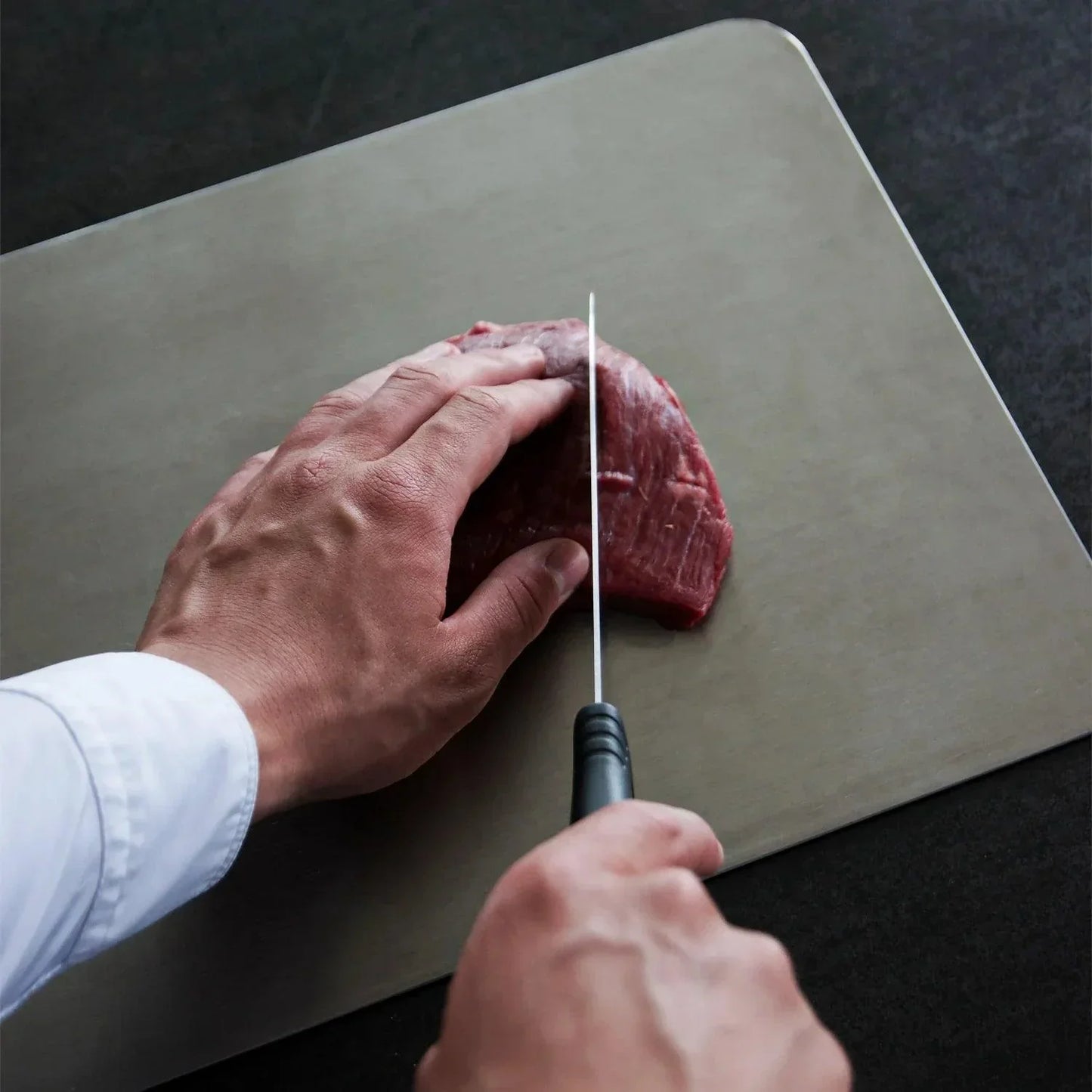 Titanium Cutting Board: Antibacterial, durable, microplastic-free, BPA-free