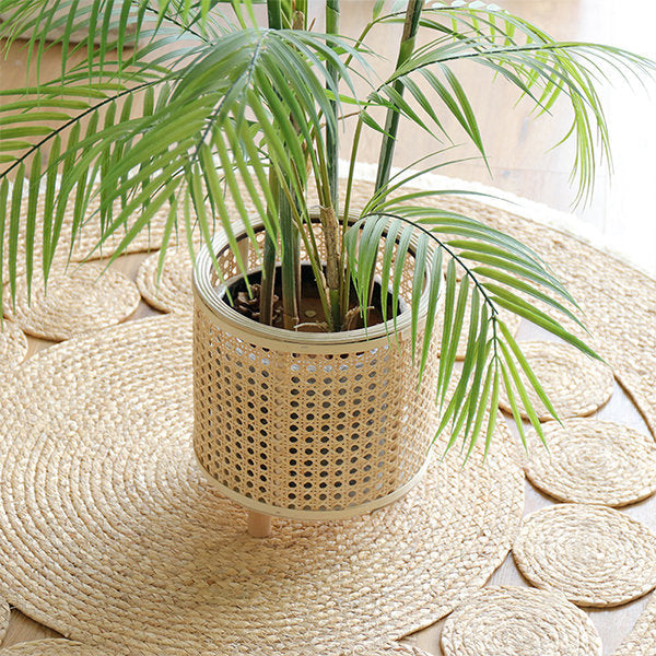 Woven Rattan Flowerpot Holder