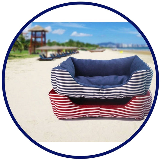 Breton Stripe Pet Bed