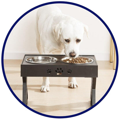 Elevated Food Table and Bowls