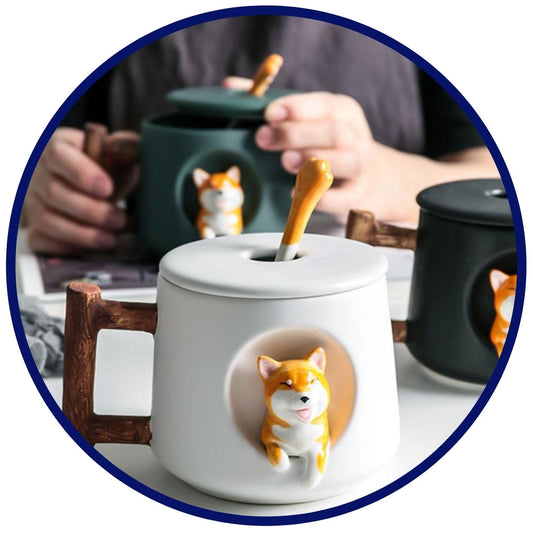 Shiba Inu Cups (including Shiba Inu Spoon)