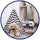 Striped Pet TeePee and Mat