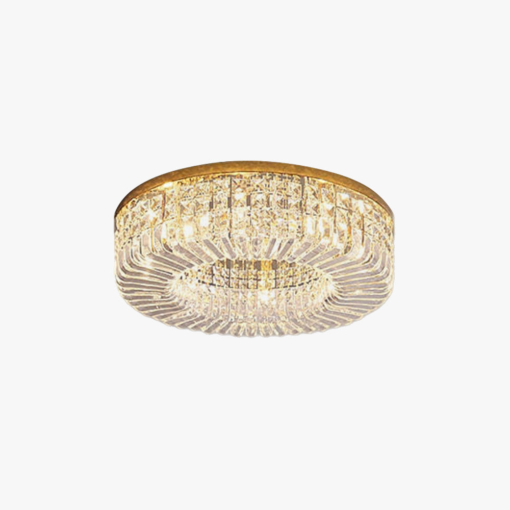 Luxury Crystal Flush Mount Metal/Crystal Ceiling Light