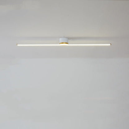 Linear Flush Mount Ceiling Light Black/White