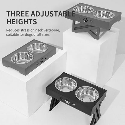 Elevated Food Table and Bowls