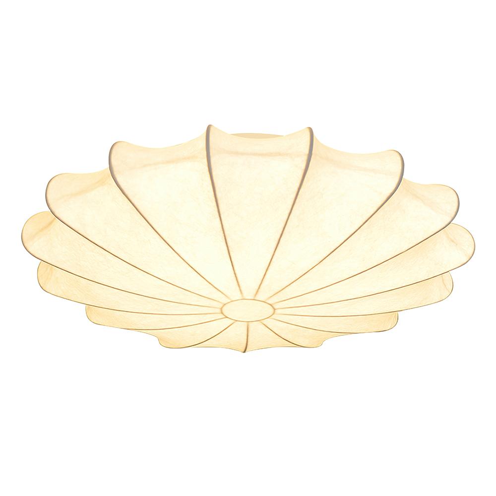 3-Light Modern Flush Mount Ceiling Light with Silk Lampshade