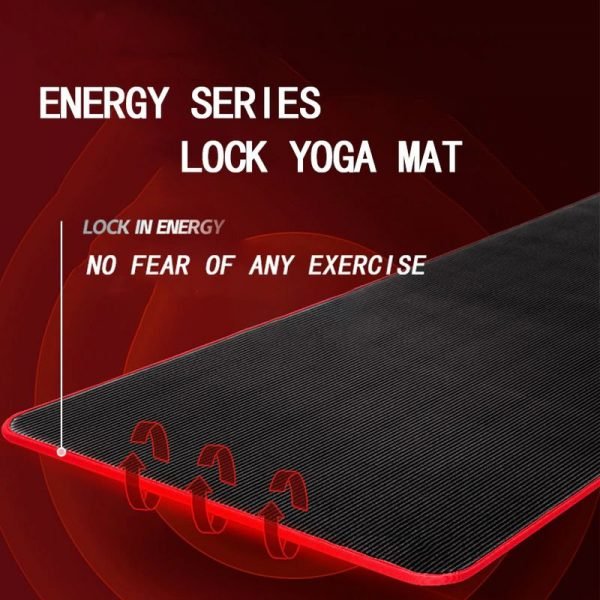 Fitness Mat Men’s High Density Exercise Yoga Non-Slip Mat For Gym Home