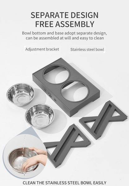 Elevated Food Table and Bowls