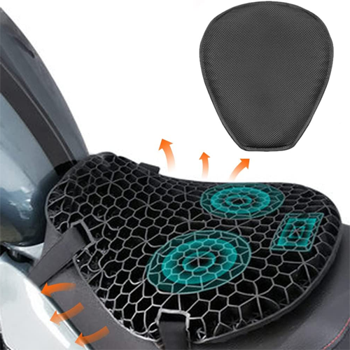 Motorcycle Gel Seat Pad for Long Distance Rides