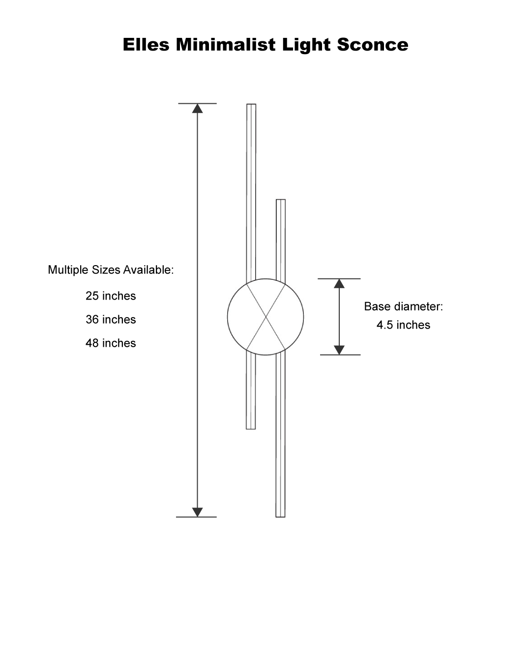 Linear Minimalist Light Sconce