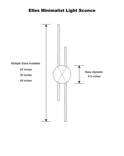 Linear Minimalist Light Sconce