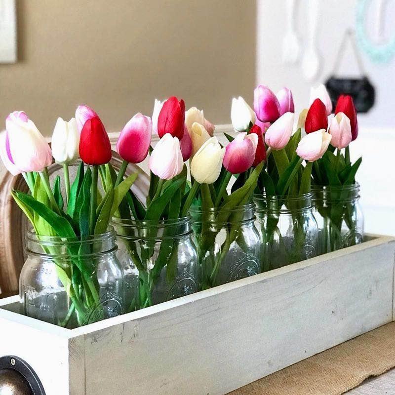 10x Artificial Tulips Flowers